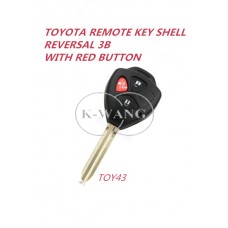 Toyota-KS-3062 remote casing reversal 3B with red button TOY43